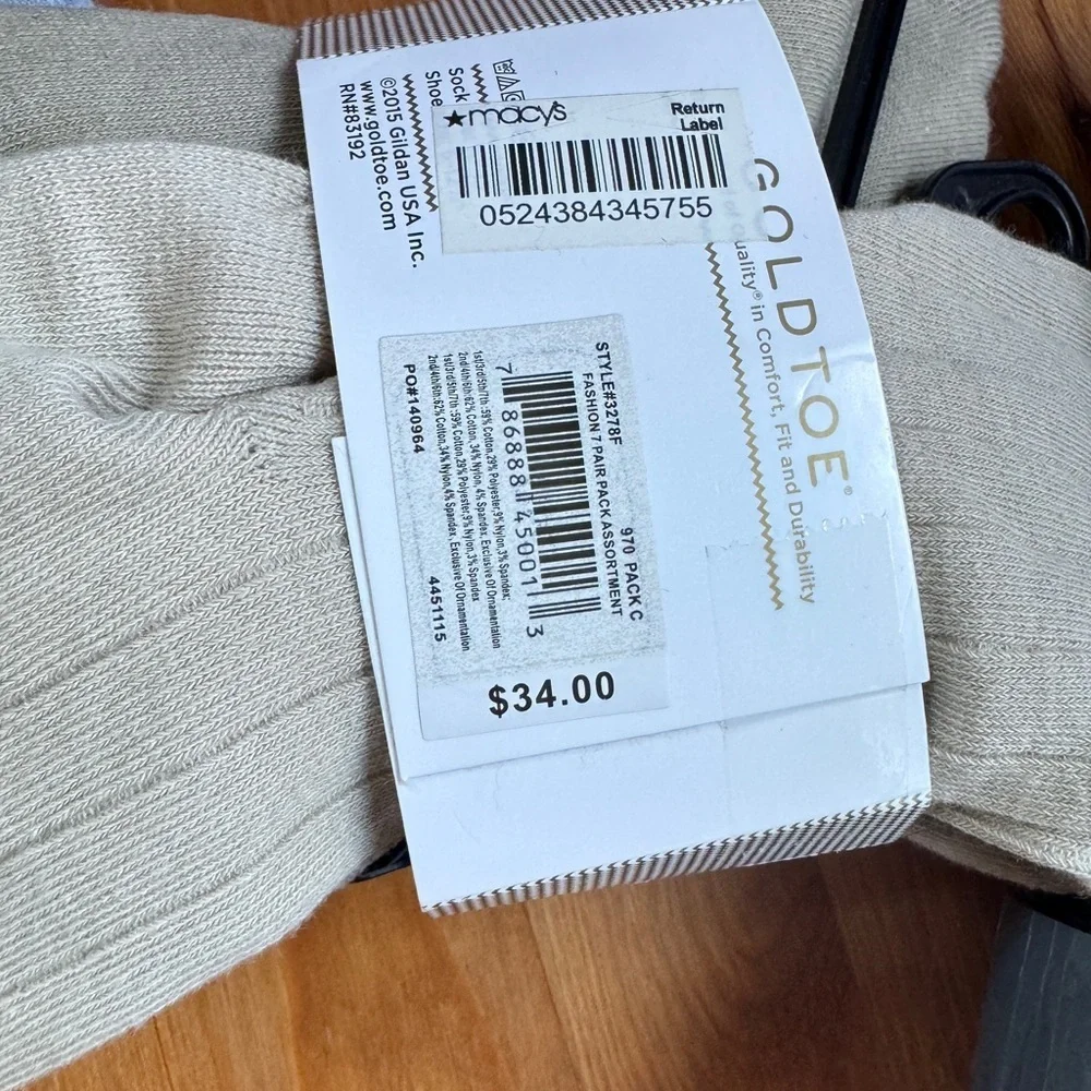 Gold toe and more sock bundle